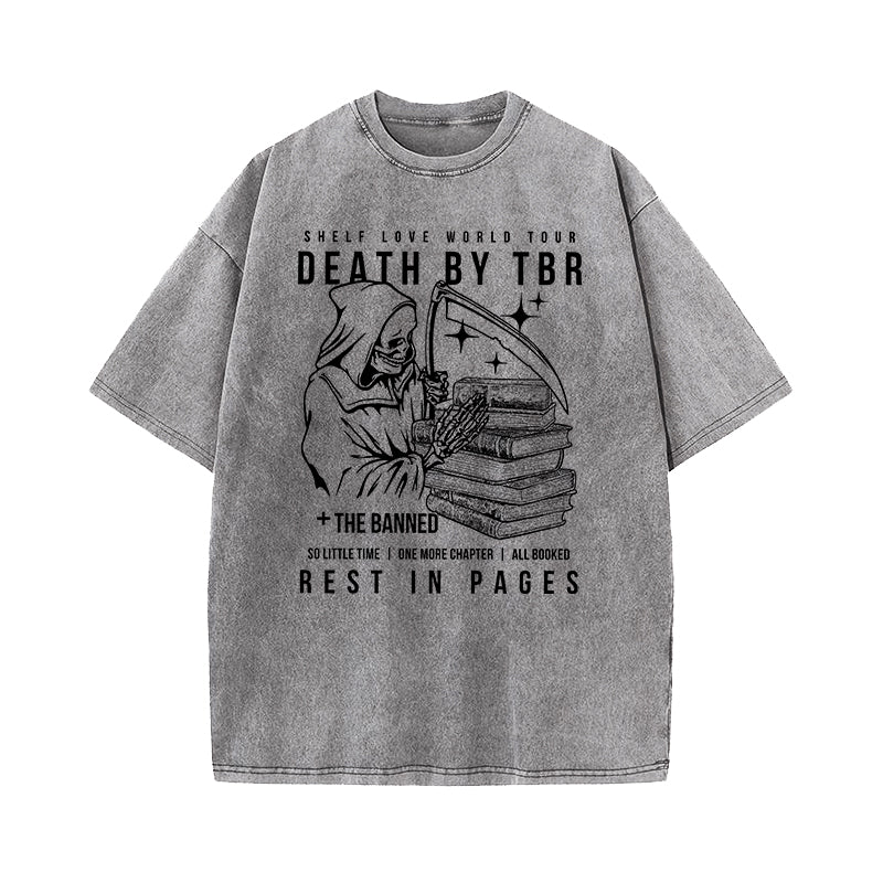 Death by TBR Washed T-Shirt