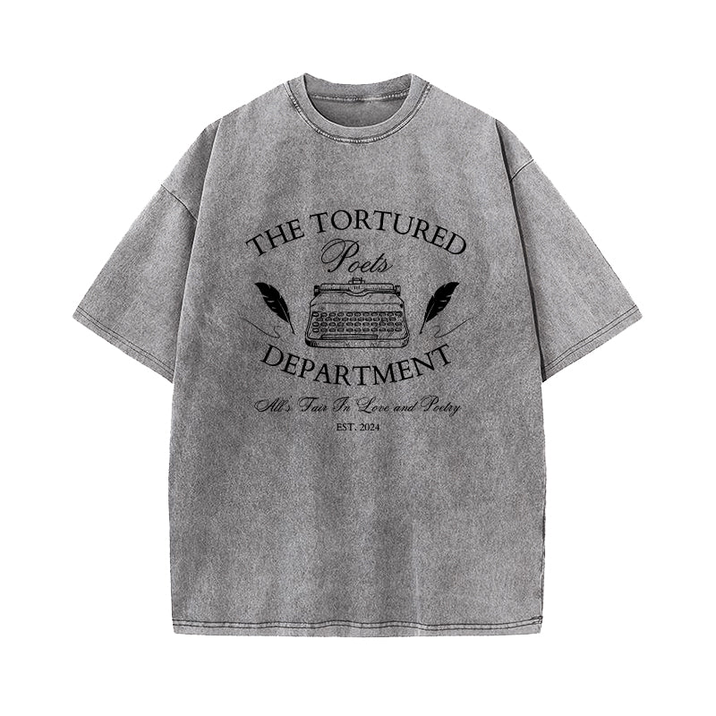 The Tortured Poets Department All's Fair In Love And Poetry Washed T-Shirt