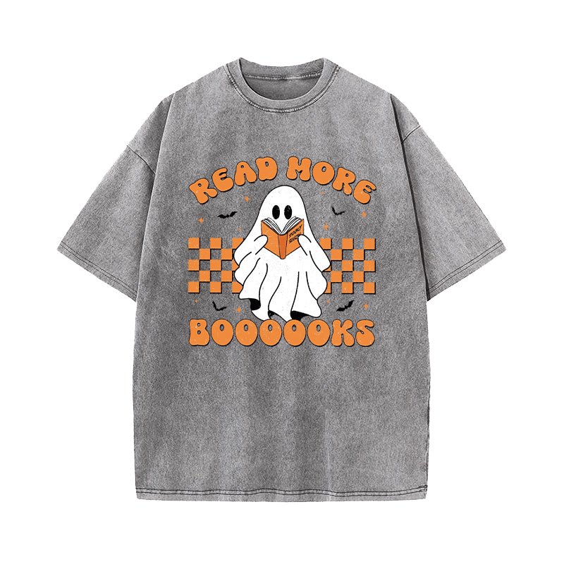 Read More Books Spooky Washed T-Shirt