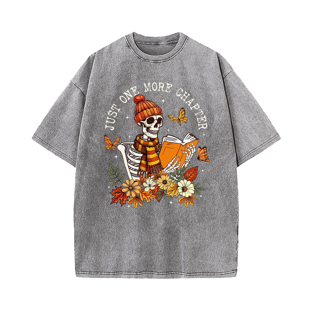 One More Chapter Skeleton Washed T-Shirt