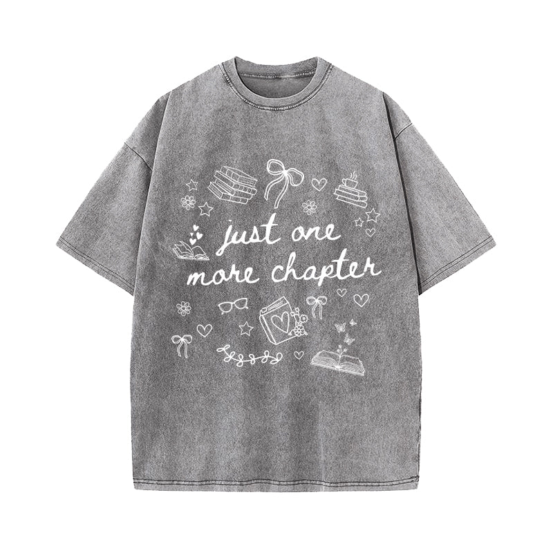 Just One More Chapter Washed T-Shirt