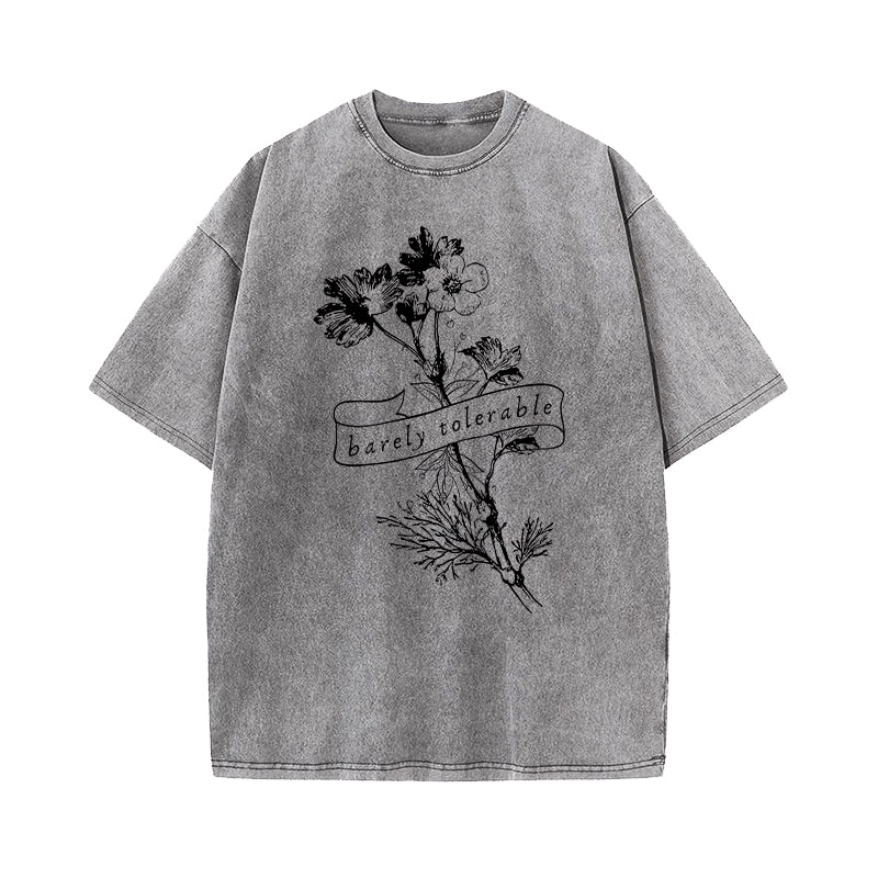 Barely Tolerable Pride And Prejudice Washed T-Shirt