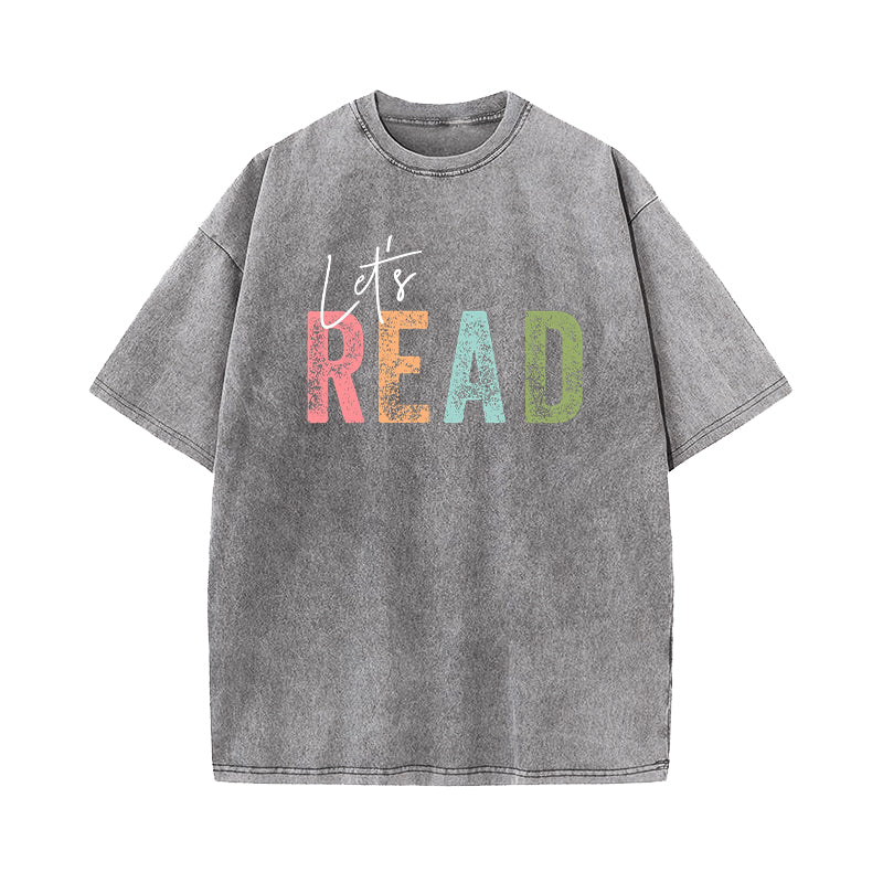 Let's Read Washed T-Shirt