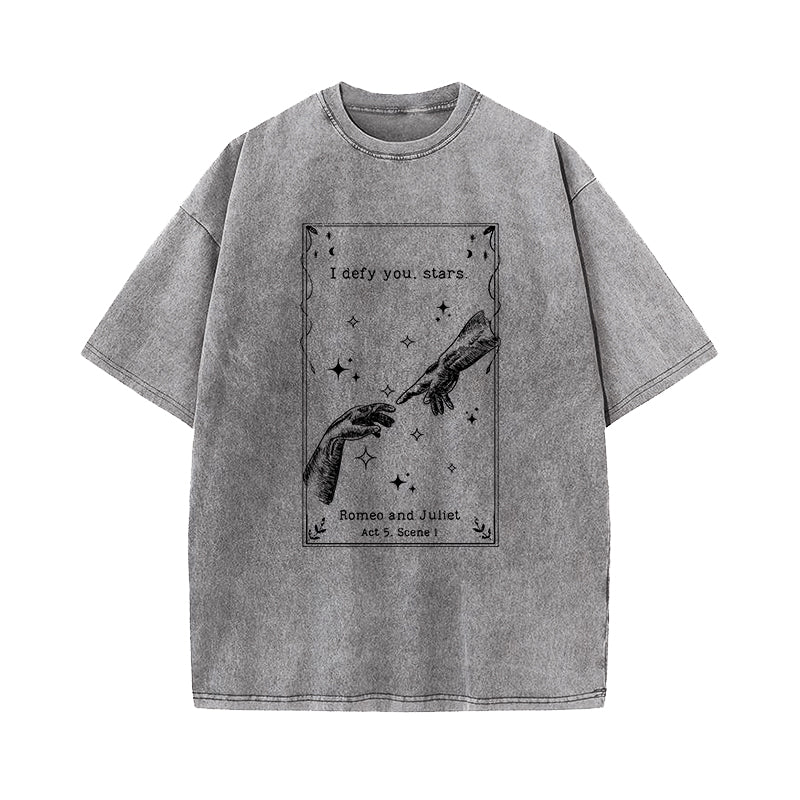 I Defy You Stars Romeo and Juliet Washed T-Shirt