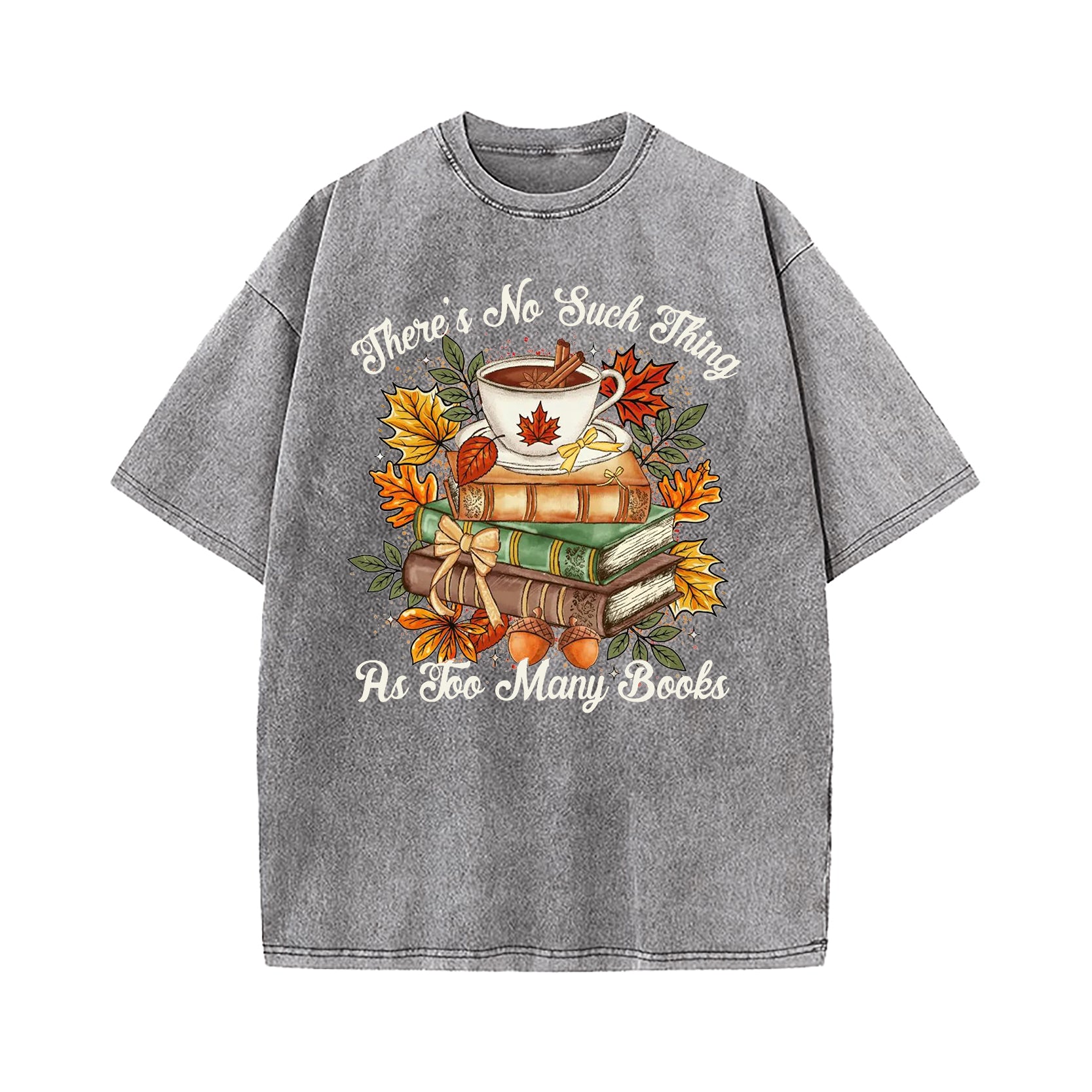 Too Many Books Washed T-Shirt