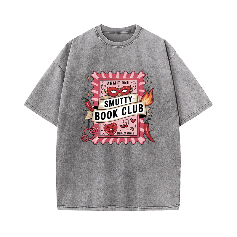 Smutty Book Club Washed T-Shirt