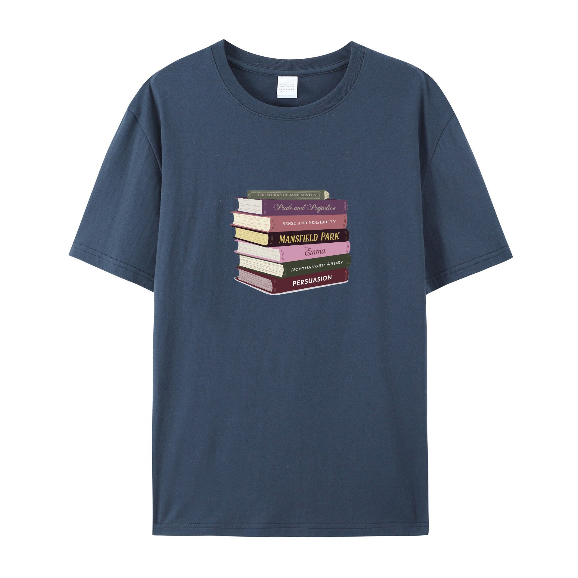 Jane Austen Literary Gift for Readers cotton T-shirt