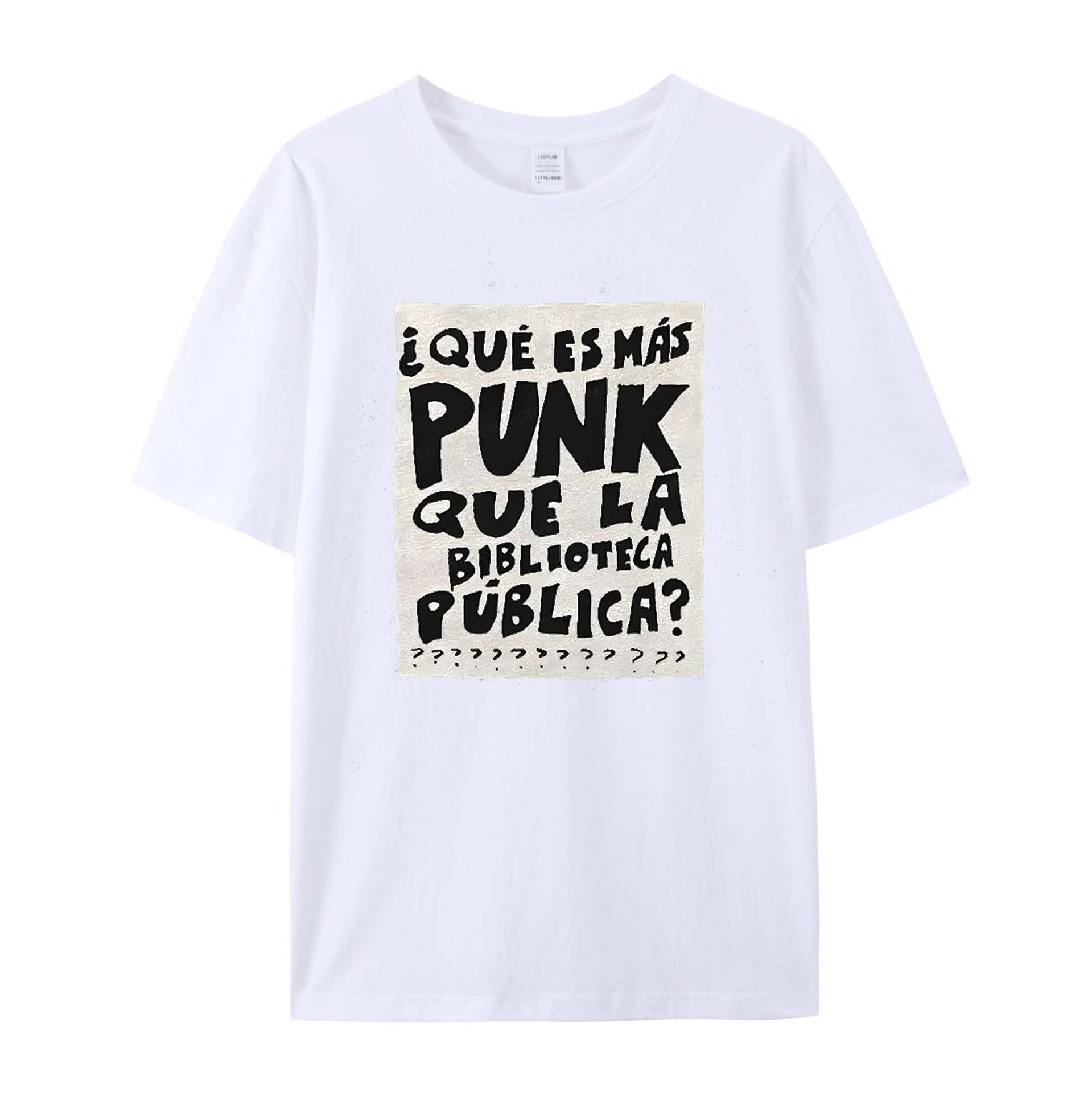 What's More Punk Than The Public Library cotton T-shirt