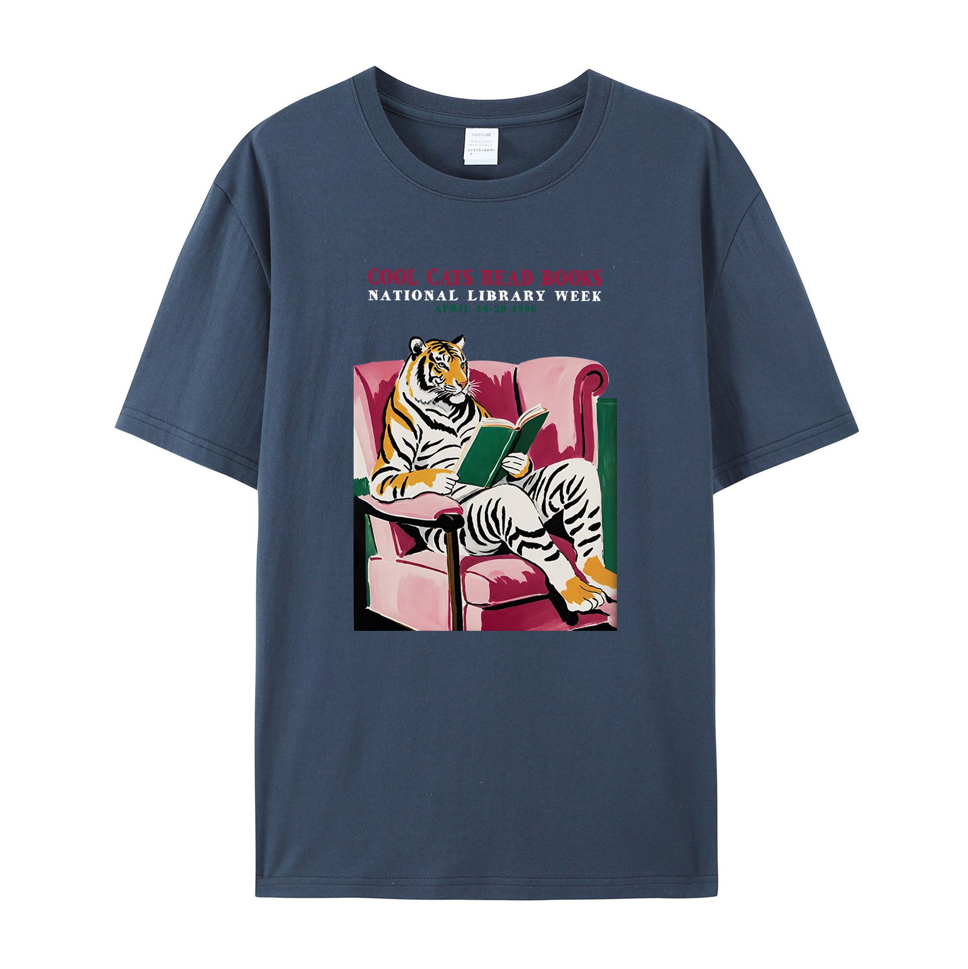 Library Week Poster 1996 cotton T-shirt