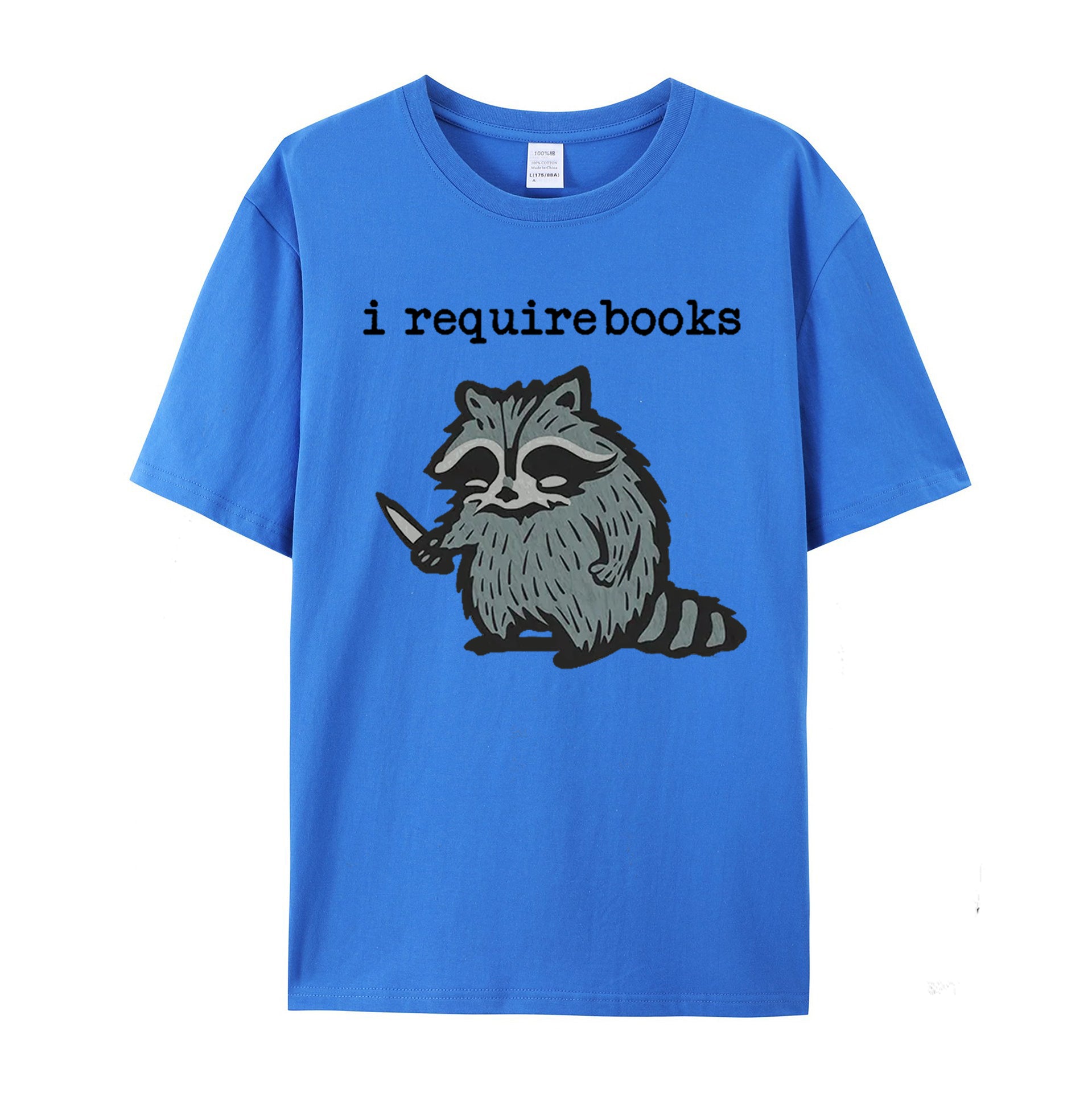 I Require Books cotton T-shirt