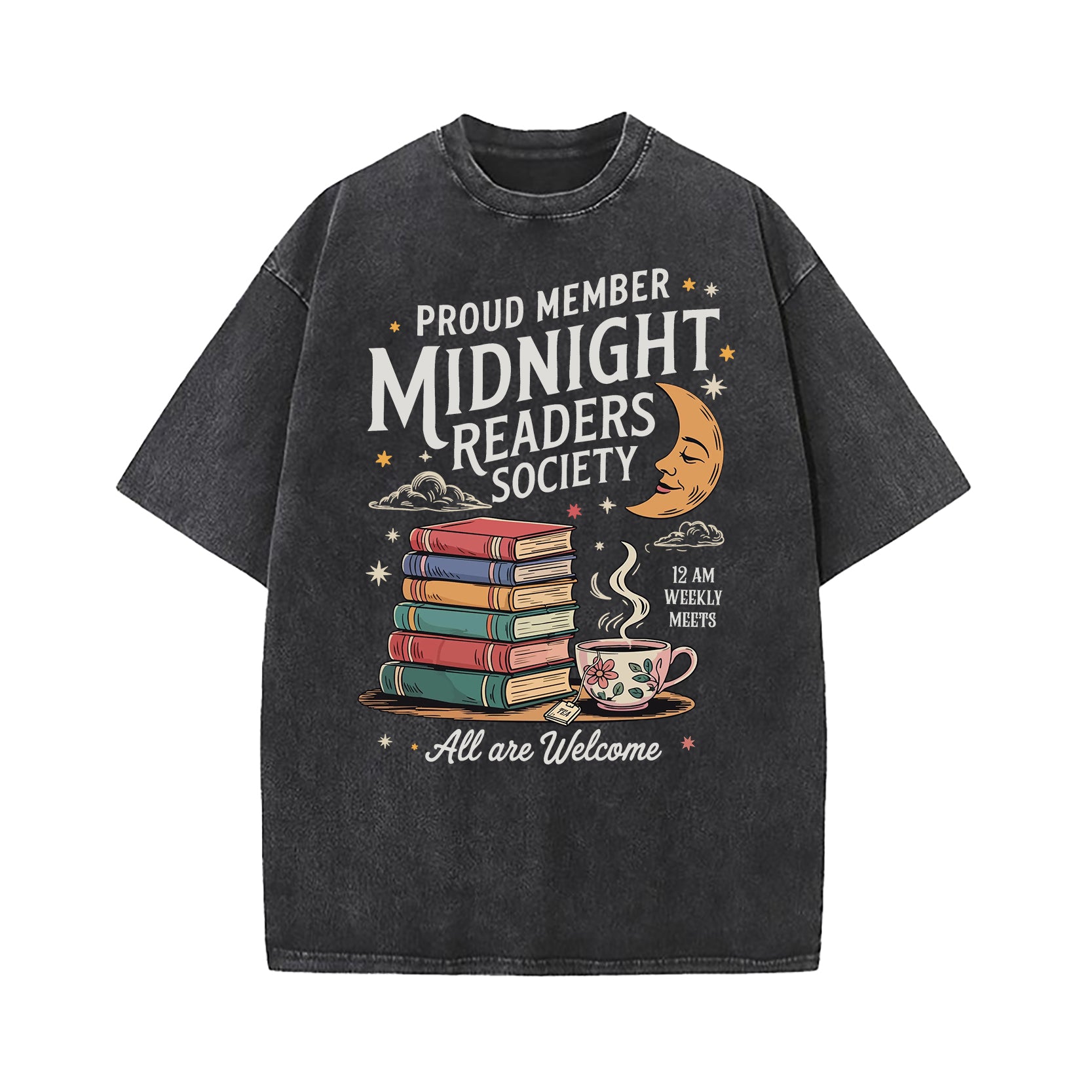 Midnight Readers Society Washed T-Shirt