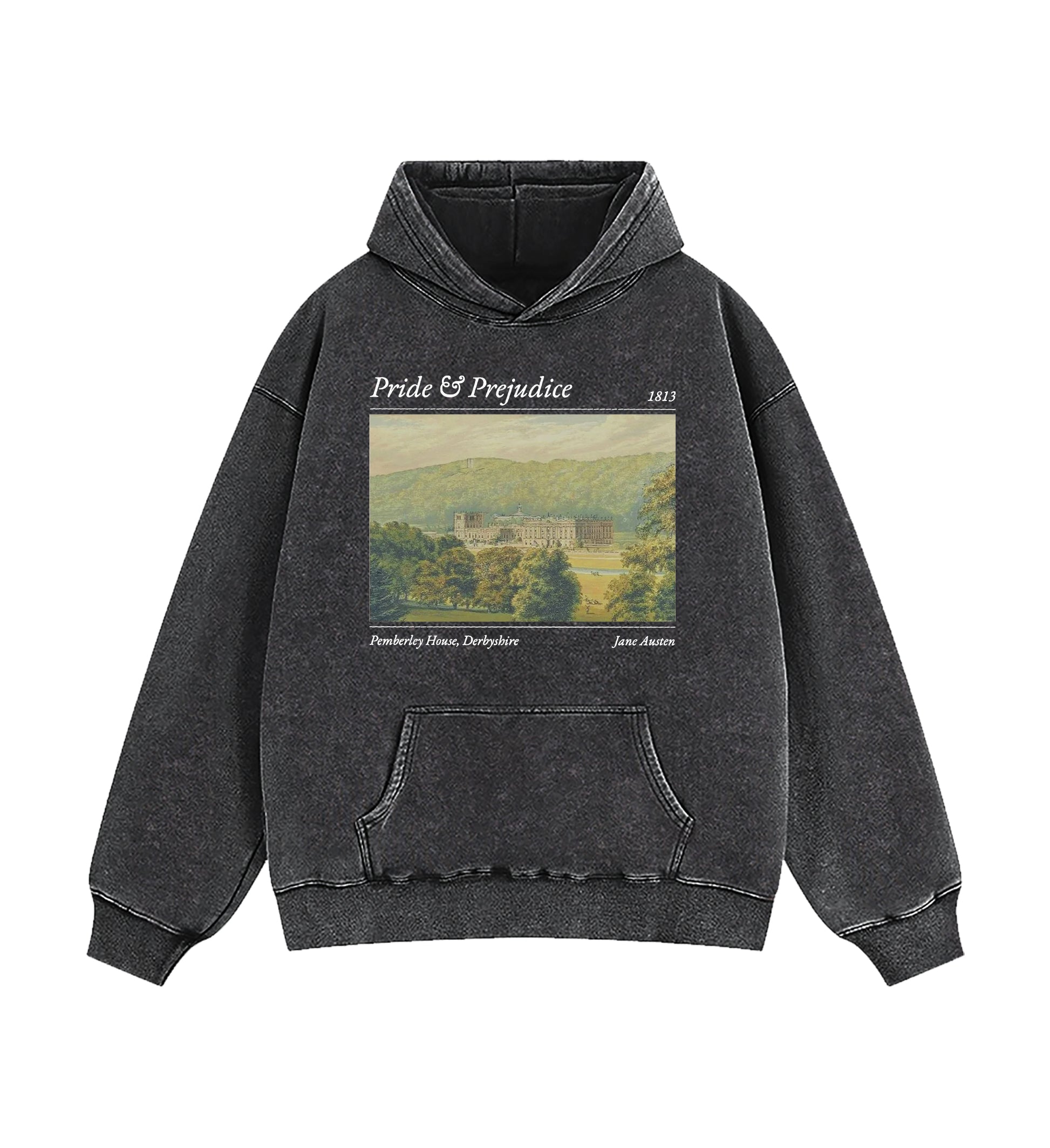 Pride And Prejudice Pemberley House Washed Hoodie