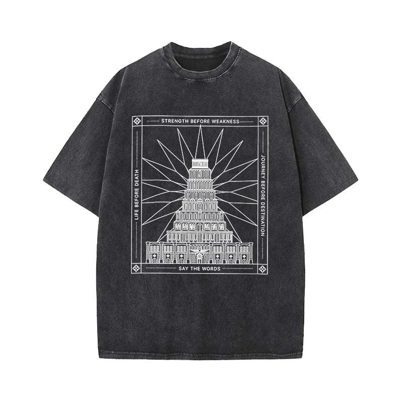 Say the Words Stormlight Archives Fantasy Inspirational Washed T-Shirt