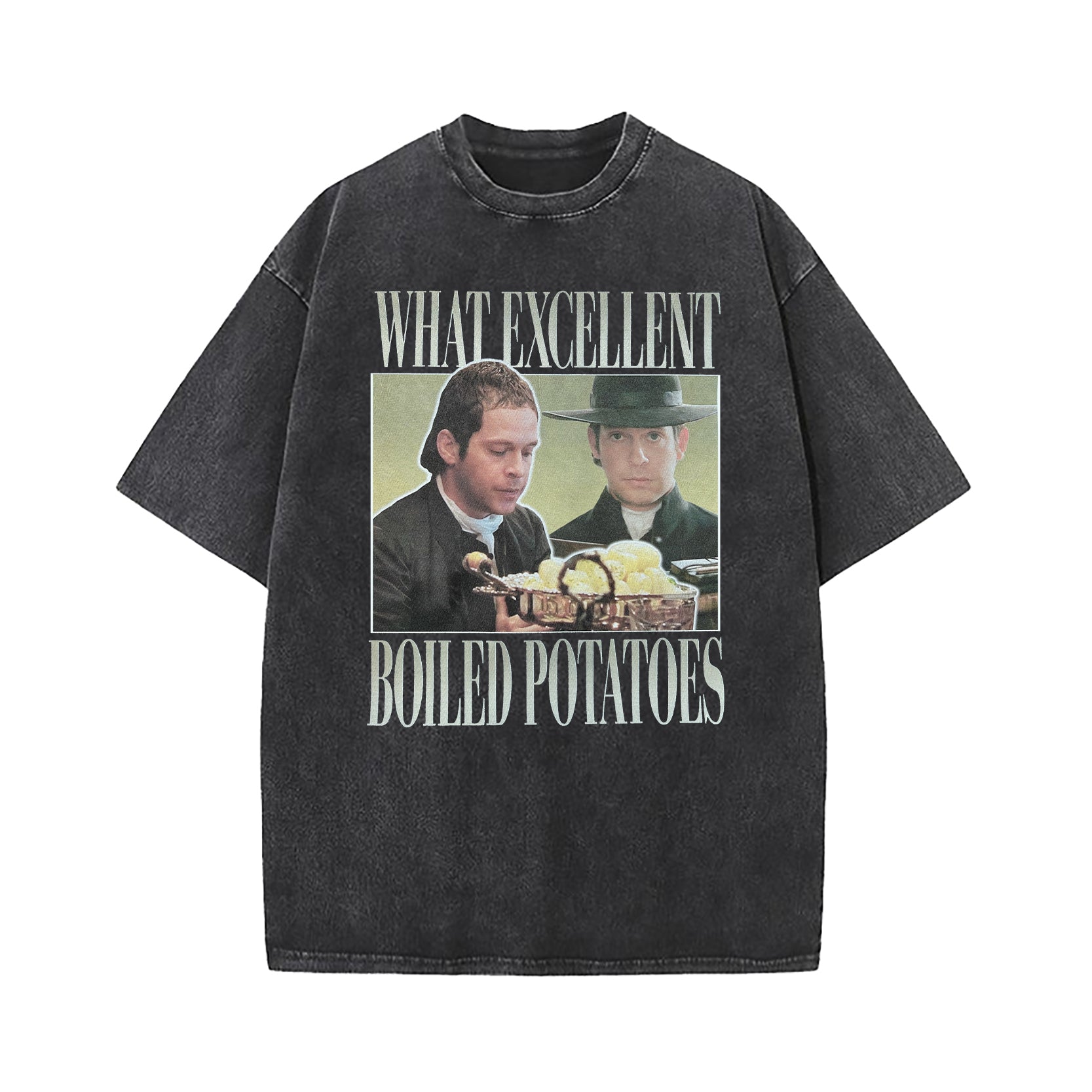 Boiled Potatoes Funny Meme Pride And Prejudice Washed T-Shirt