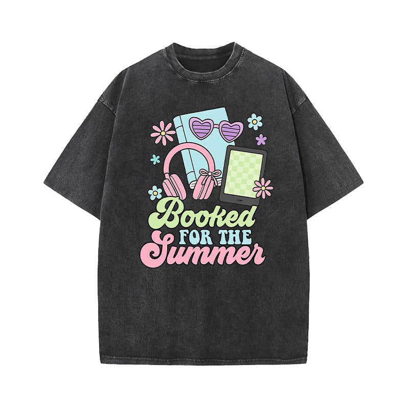 Booked For The Summer Washed T-Shirt