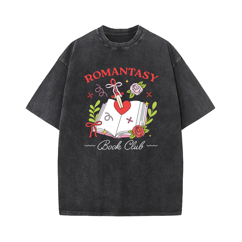 Romantasy Book Club Washed T-Shirt