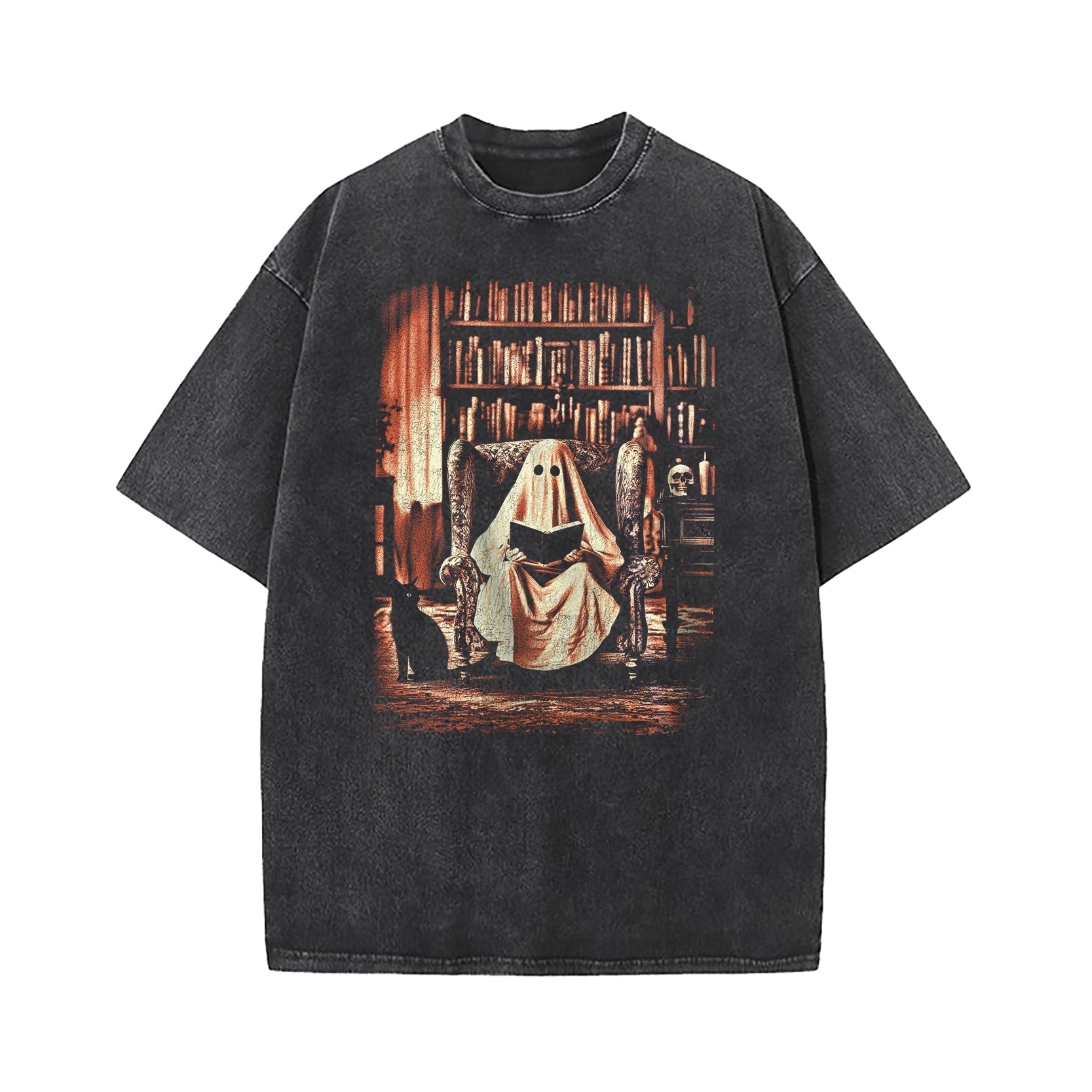 Read In Peace Halloween Washed T-Shirt