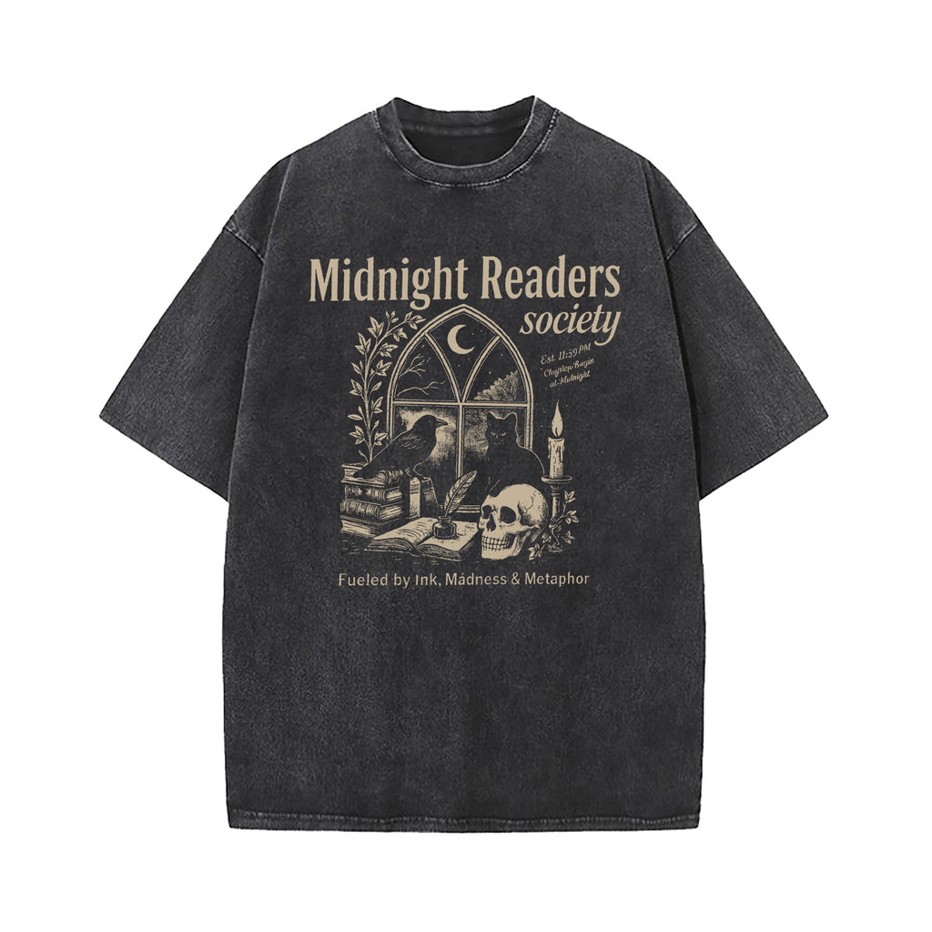 Midnight Reading Society Washed T-Shirt