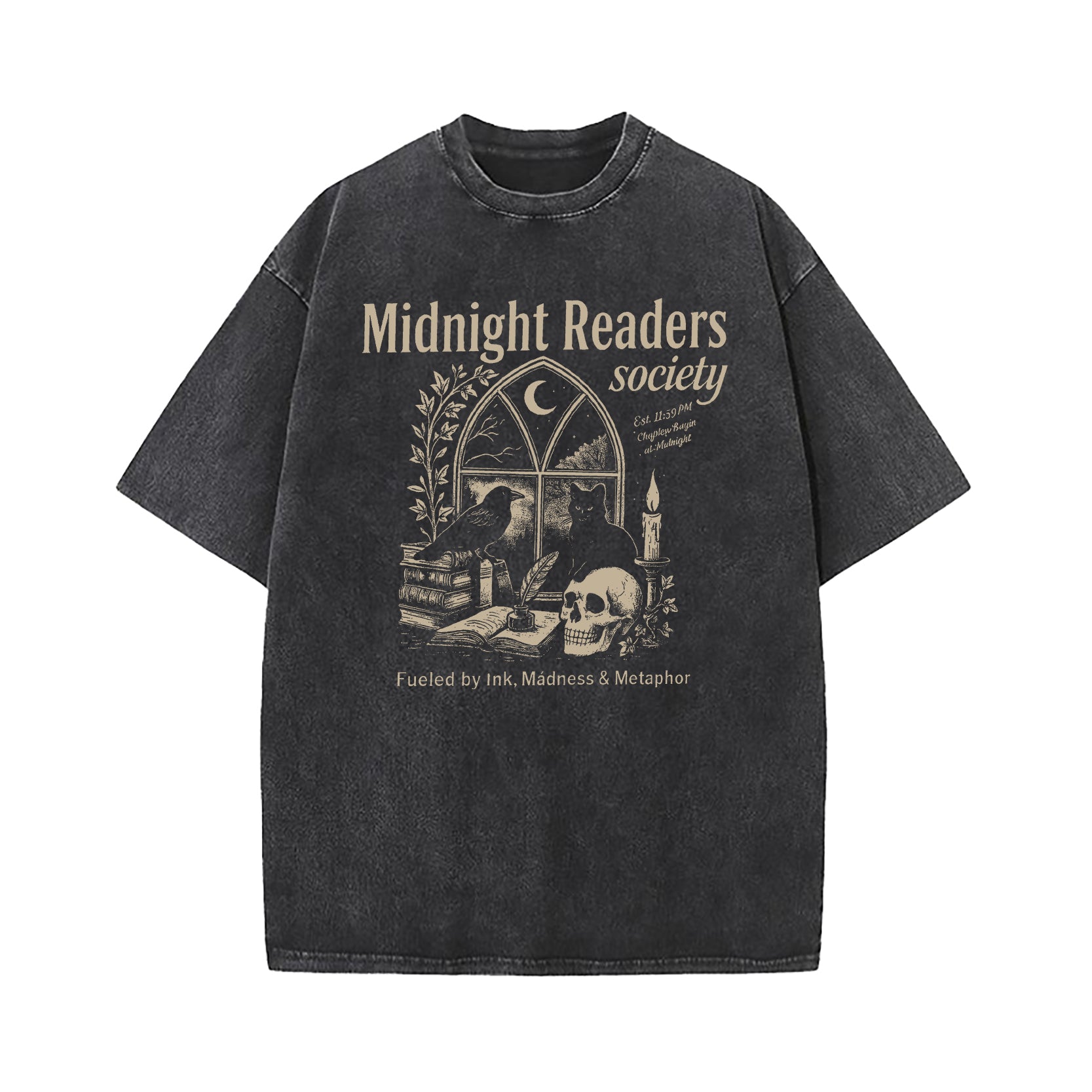 Midnight Reading Society Washed T-Shirt