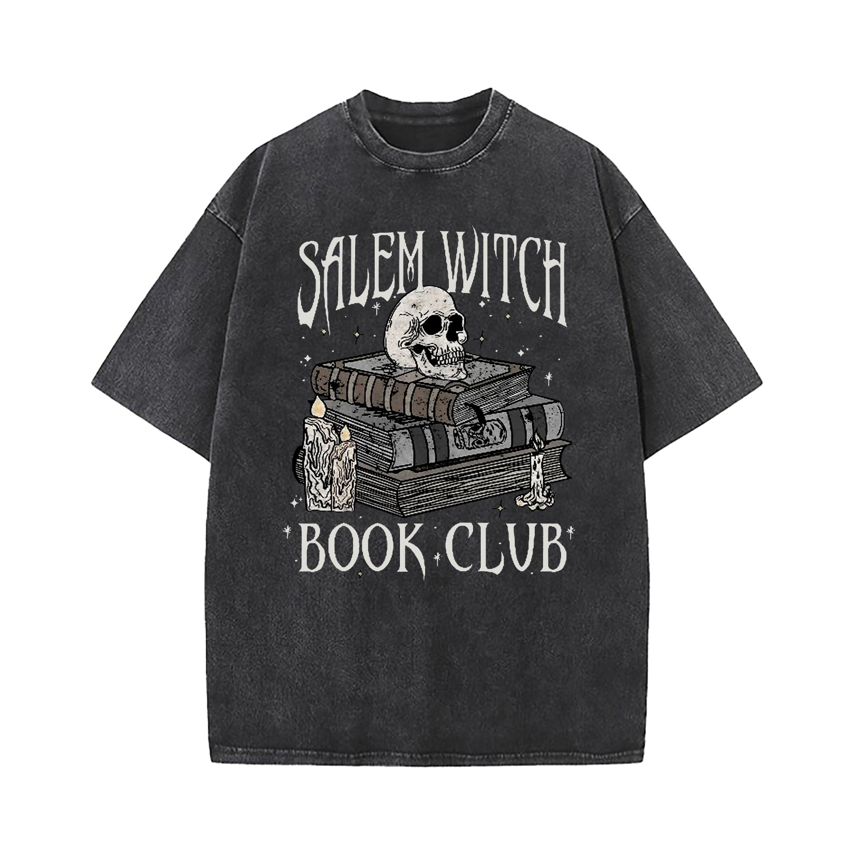Salem Witch Book Club Washed T-Shirt