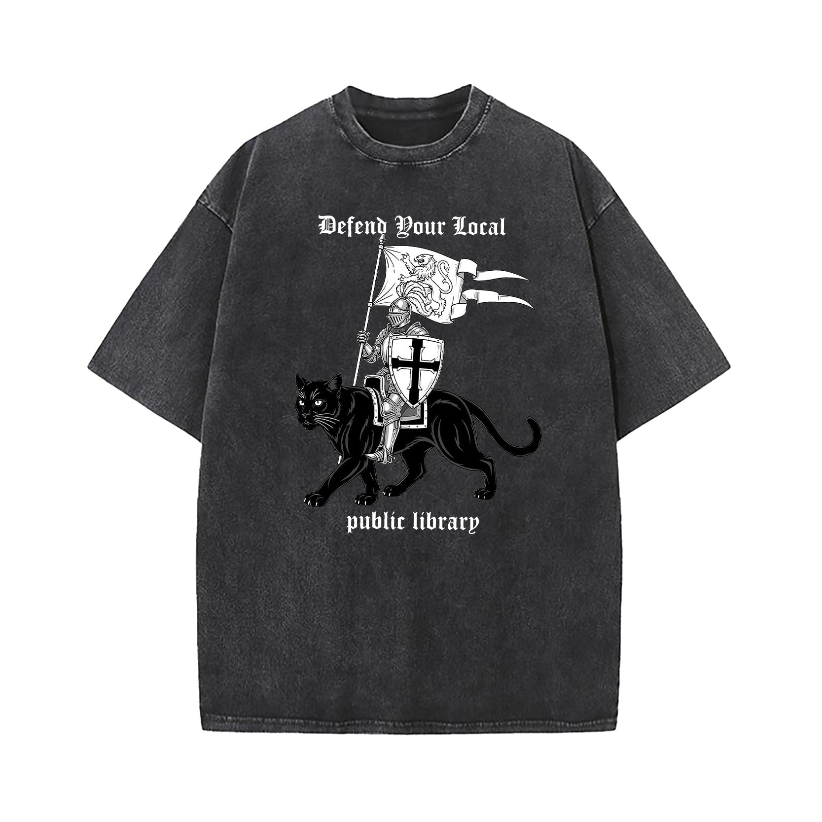 Defend Your Local Public Library Washed T-Shirt