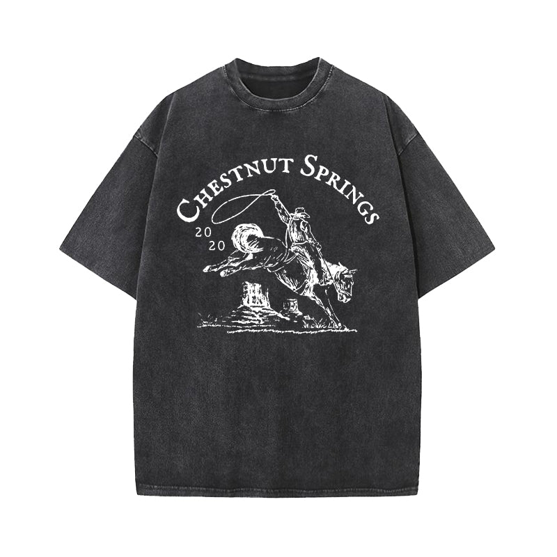 Chestnut Springs Cowboy Romance Reader Club Washed T-Shirt