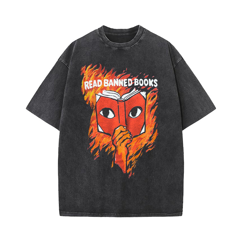 Read Banned Books Washed T-Shirt