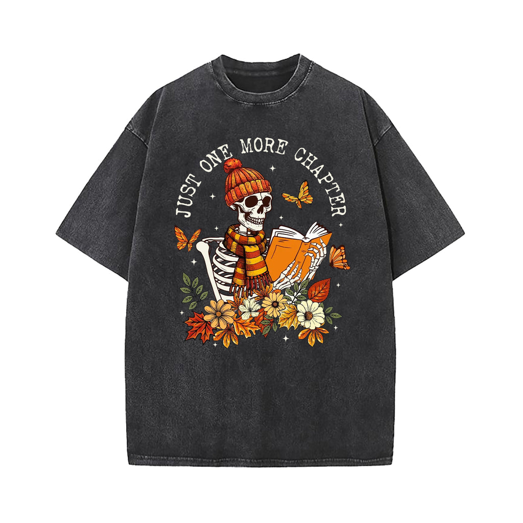 One More Chapter Skeleton Washed T-Shirt