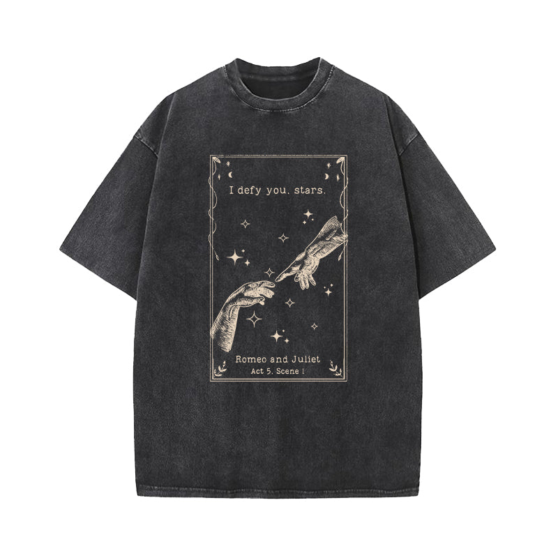 I Defy You Stars Romeo and Juliet Washed T-Shirt
