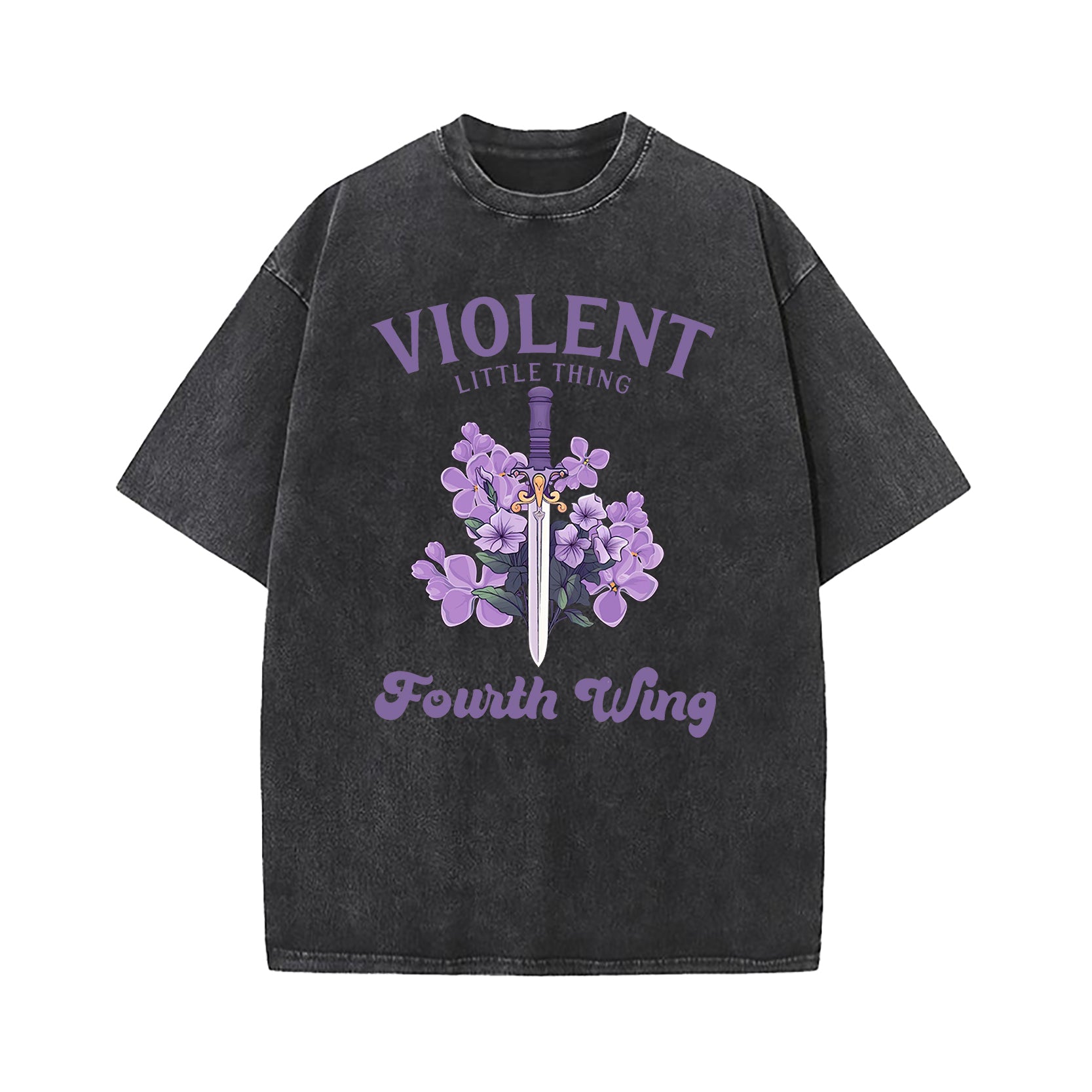 Violent Little Thing Violet Sorrengail Washed T-Shirt