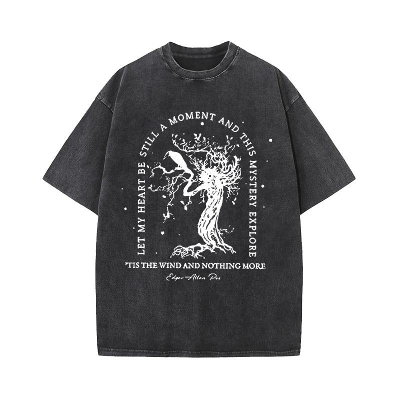 Tis The Wind And Nothing More Raven Washed T-Shirt