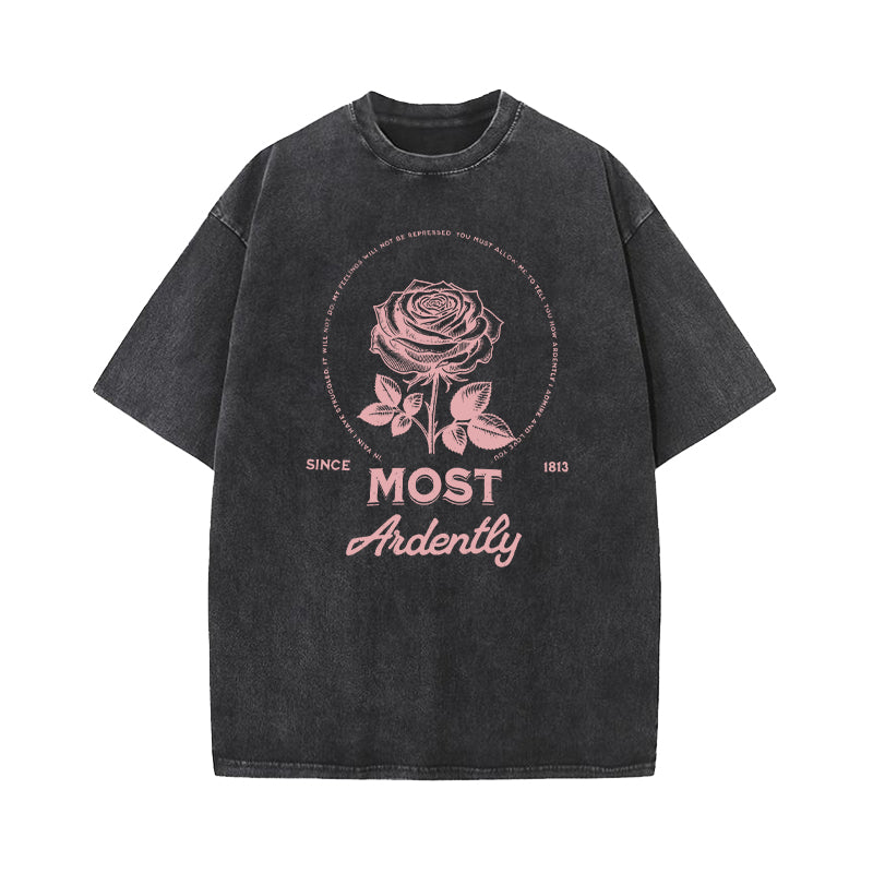 Most Ardently Jane Austen Washed T-Shirt