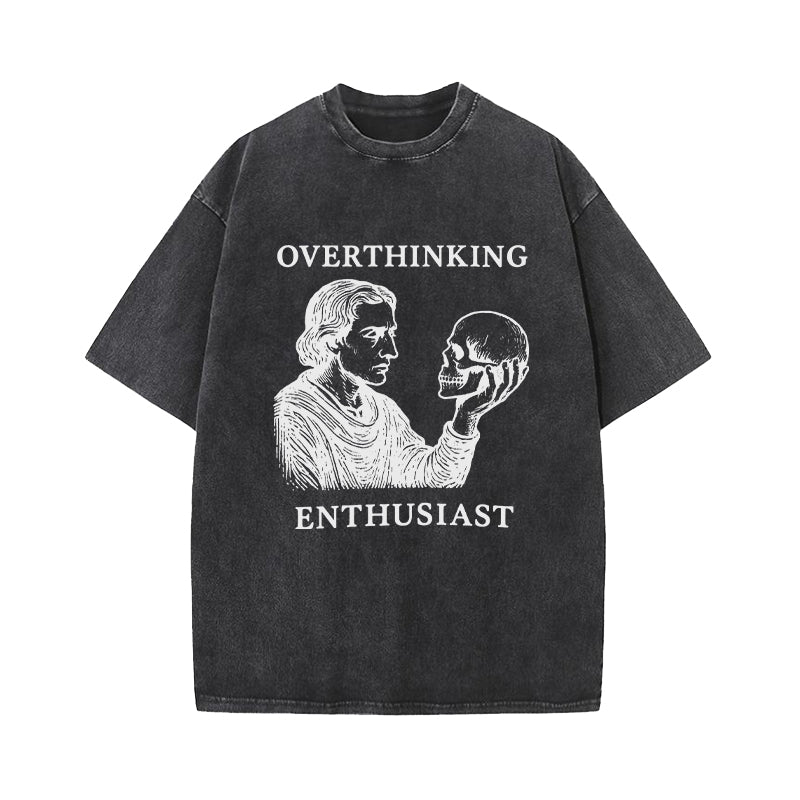 Overthinking Literary Hamlet Washed T-Shirt