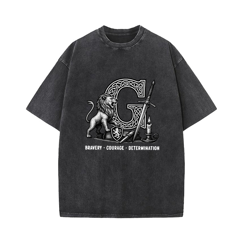 Wizard House Gryffindor Washed T-Shirt