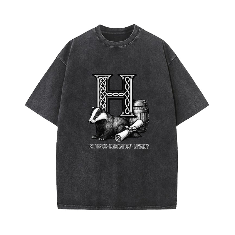 Wizard House Hufflepuff Washed T-Shirt