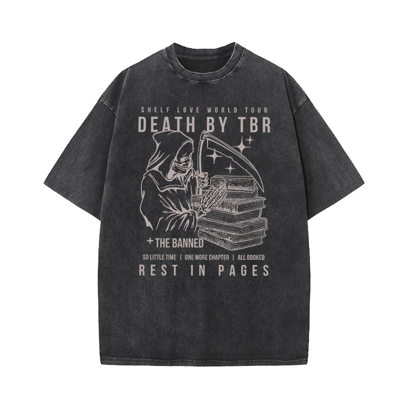 Death by TBR Washed T-Shirt