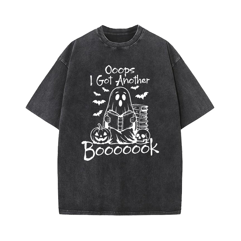 Oops I Got Another Book Halloween Washed T-Shirt