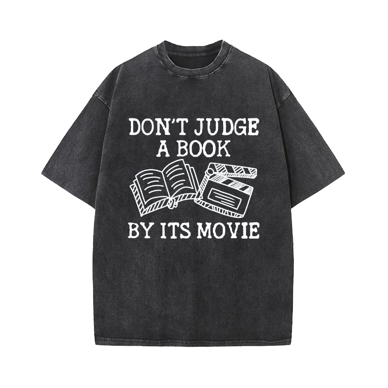 Don't Judge A Book By Its Cover Washed T-Shirt