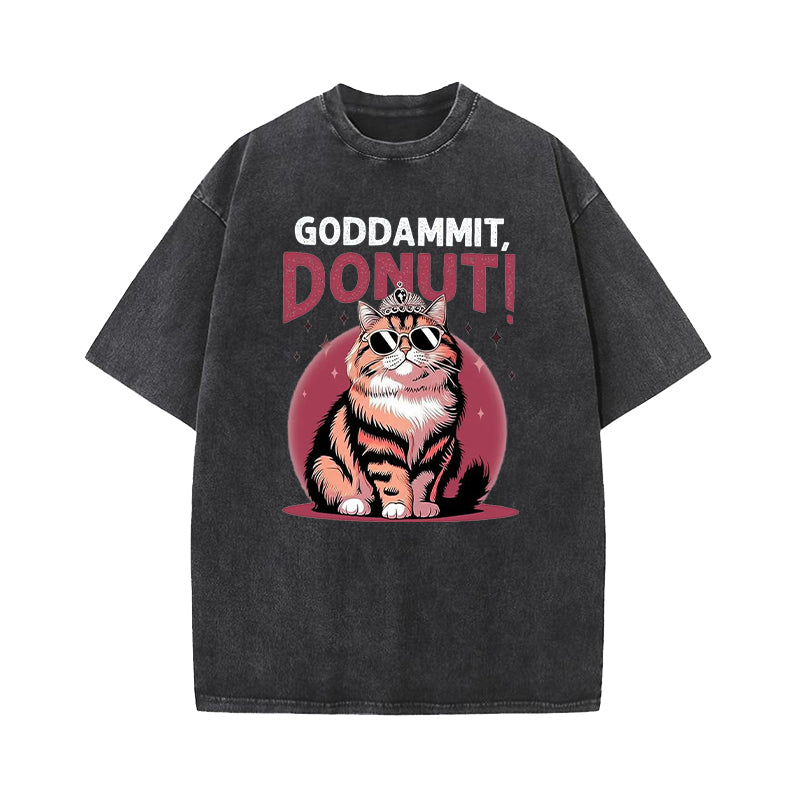 Dungeon Crawler Carl Goddammit Donut Washed T-Shirt