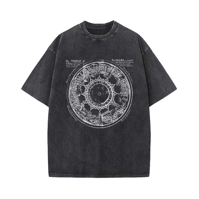 The Iliad Homer Greek Mythology Washed T-Shirt