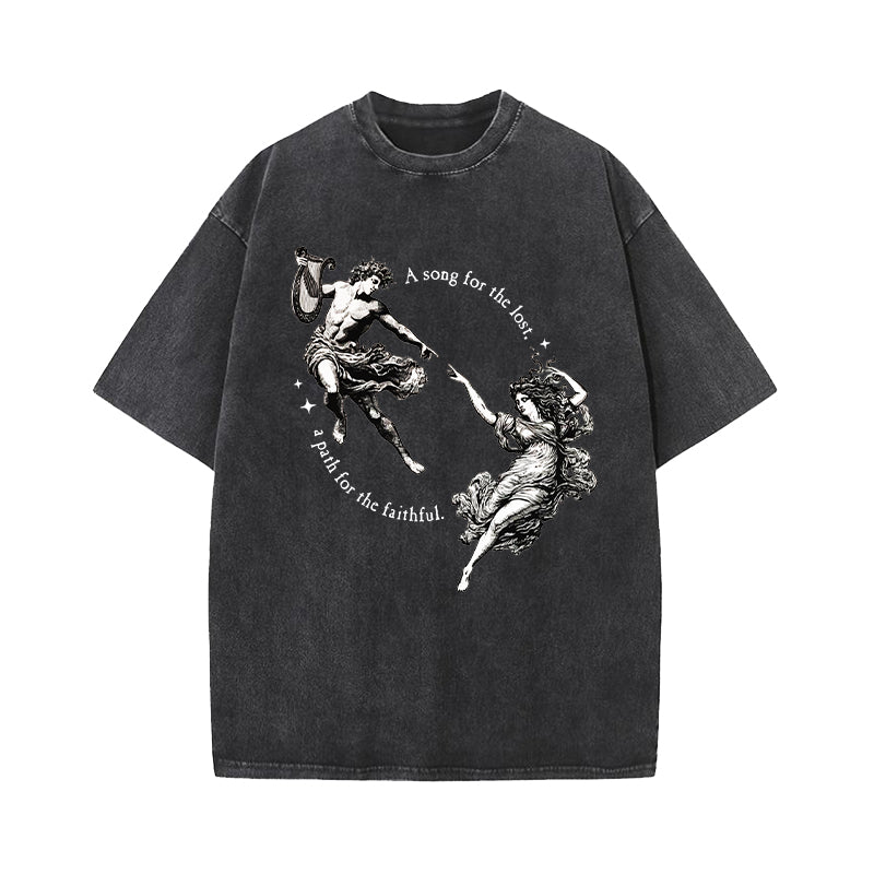 A Song for the Lost A Path for the Faithful Washed T-Shirt