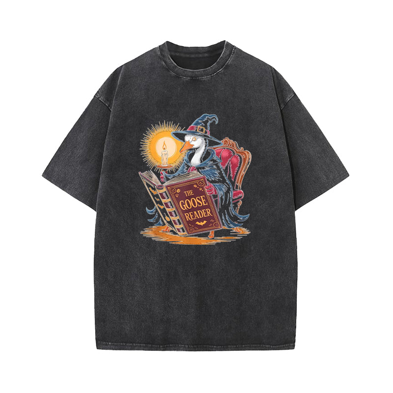 Halloween Spooky Goosey Reader T-shirt