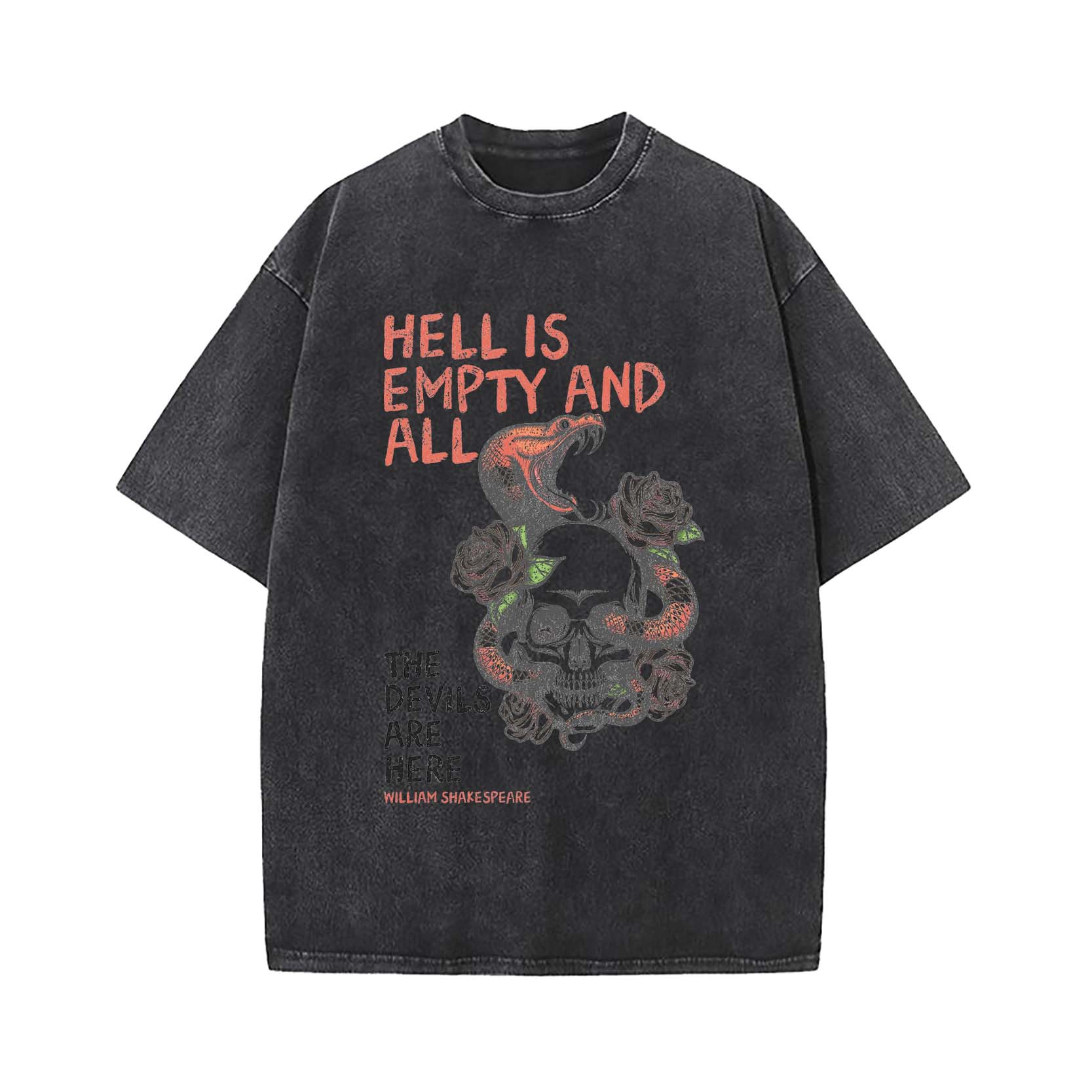 Hell Is Empty Washed T-Shirt