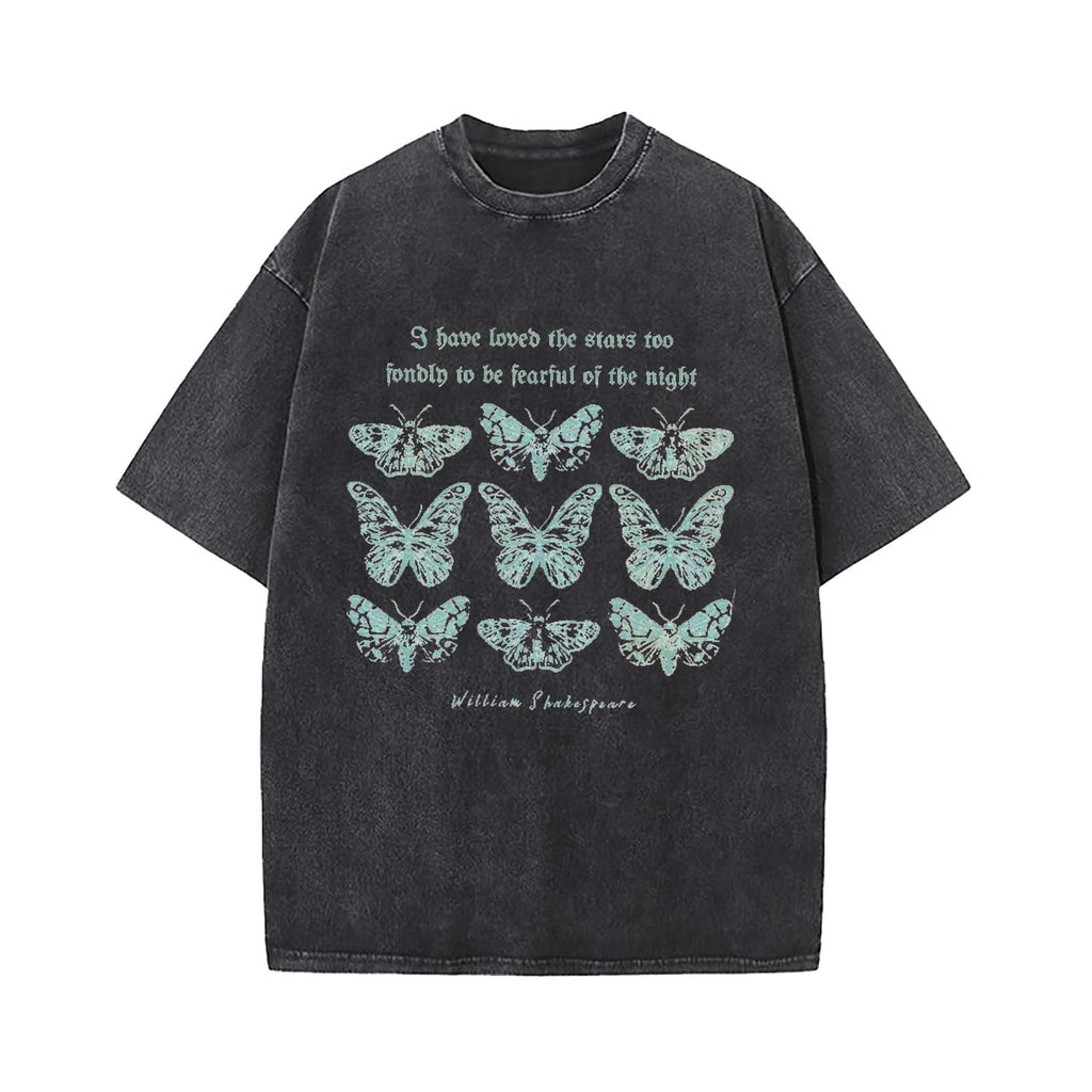 Shakespeare Moth Washed T-Shirt