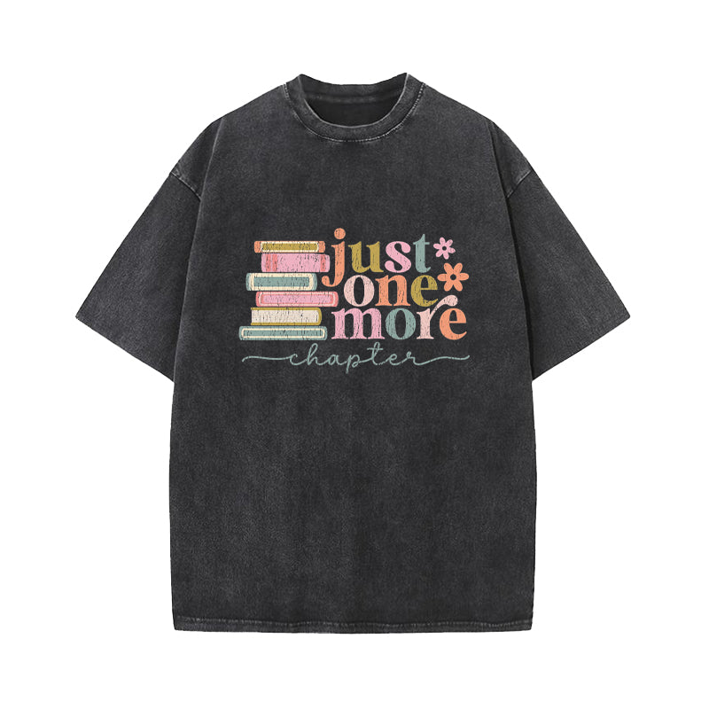 Just One More Chapter Washed T-Shirt