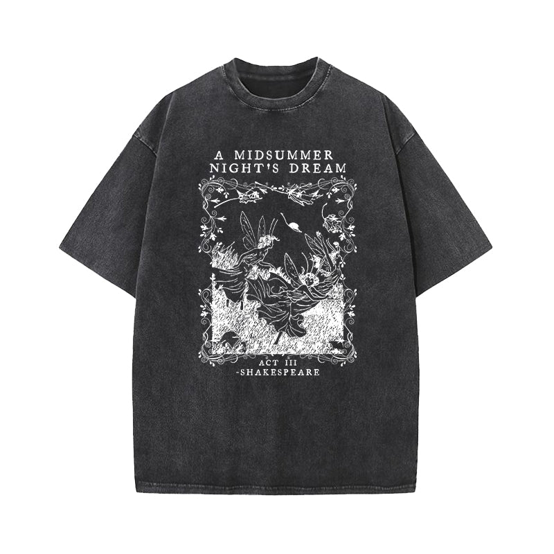A Midsummer Nights Dream Shakespeare Washed T-Shirt