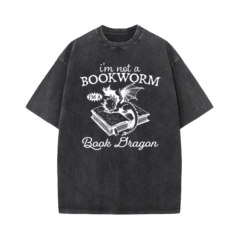 I'm Not A Bookworm I'm A Book Washed T-Shirt