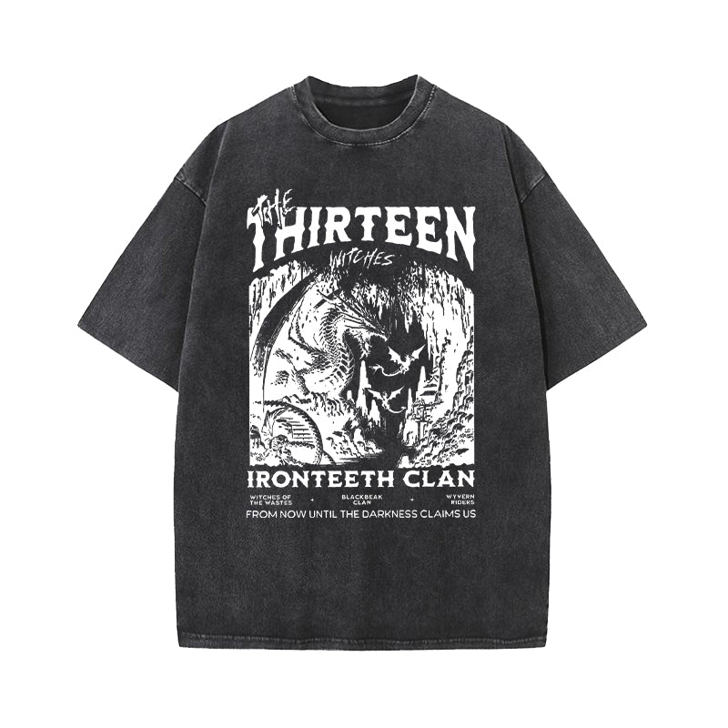 The Thirteen Shirt Throne Of Glass Washed T-Shirt