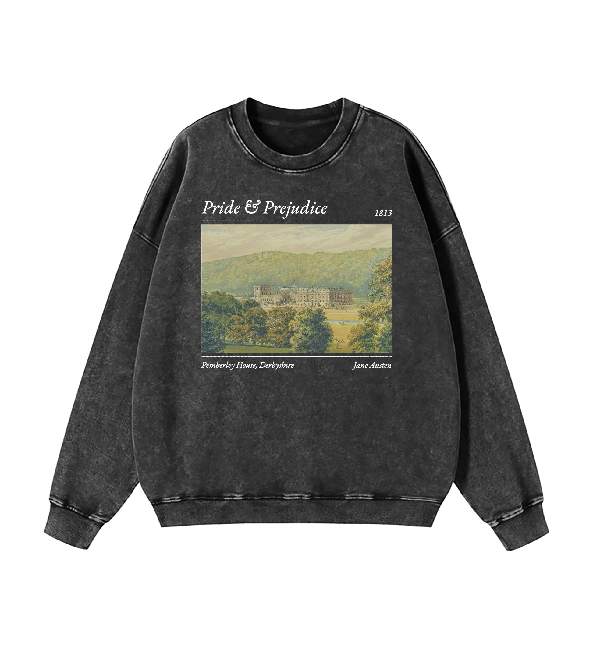 Pride And Prejudice Pemberley House Washed Sweatshirt