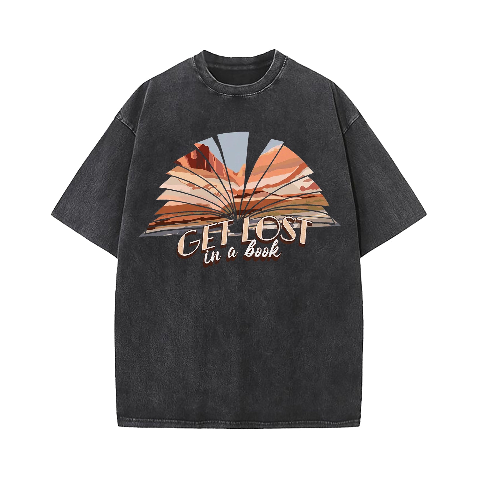 Get Lost In A Book Washed T-Shirt
